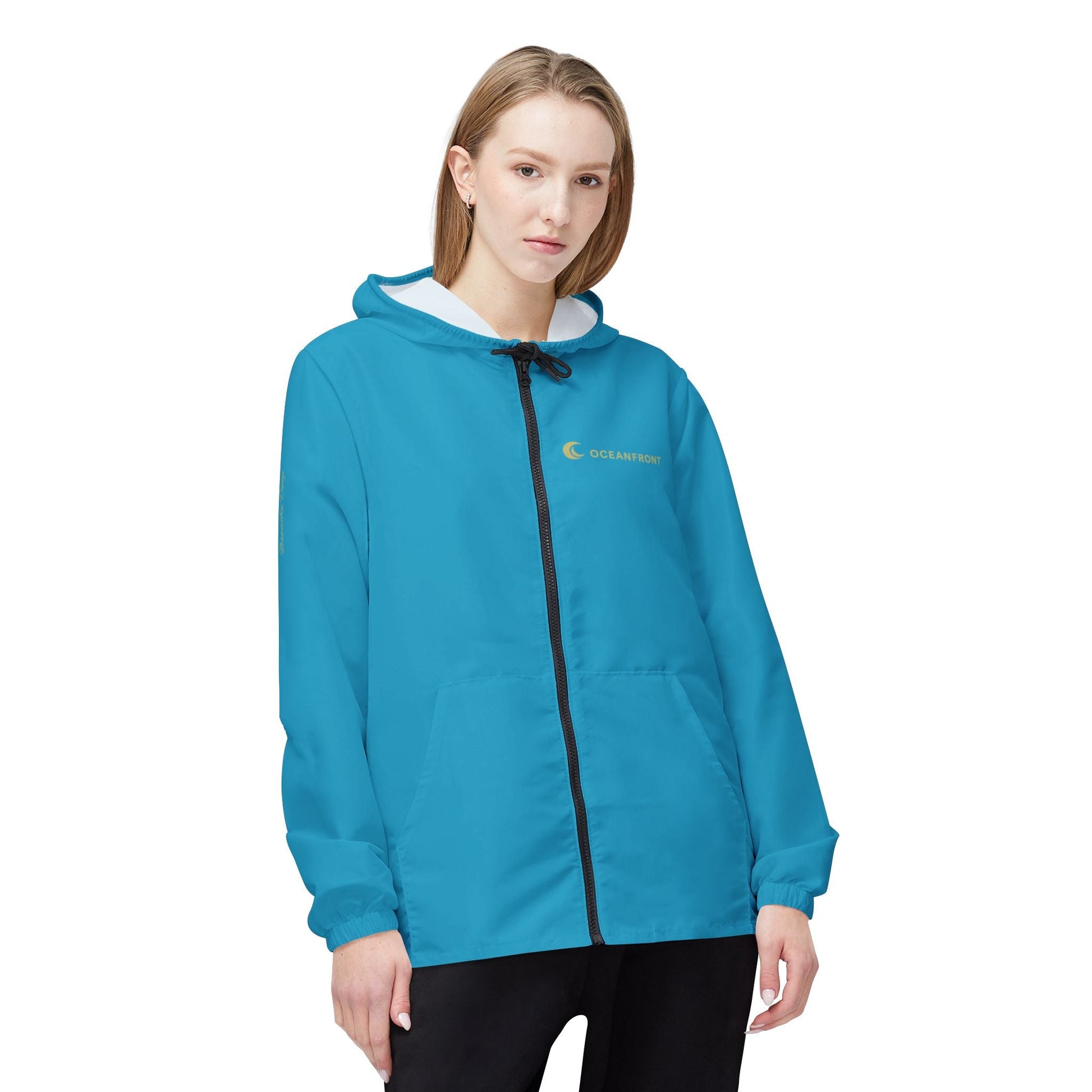 Oceanfront “Horizon” Windbreaker – Lightweight Travel Jacket | Women’s Coastal Luxe Edition Printify