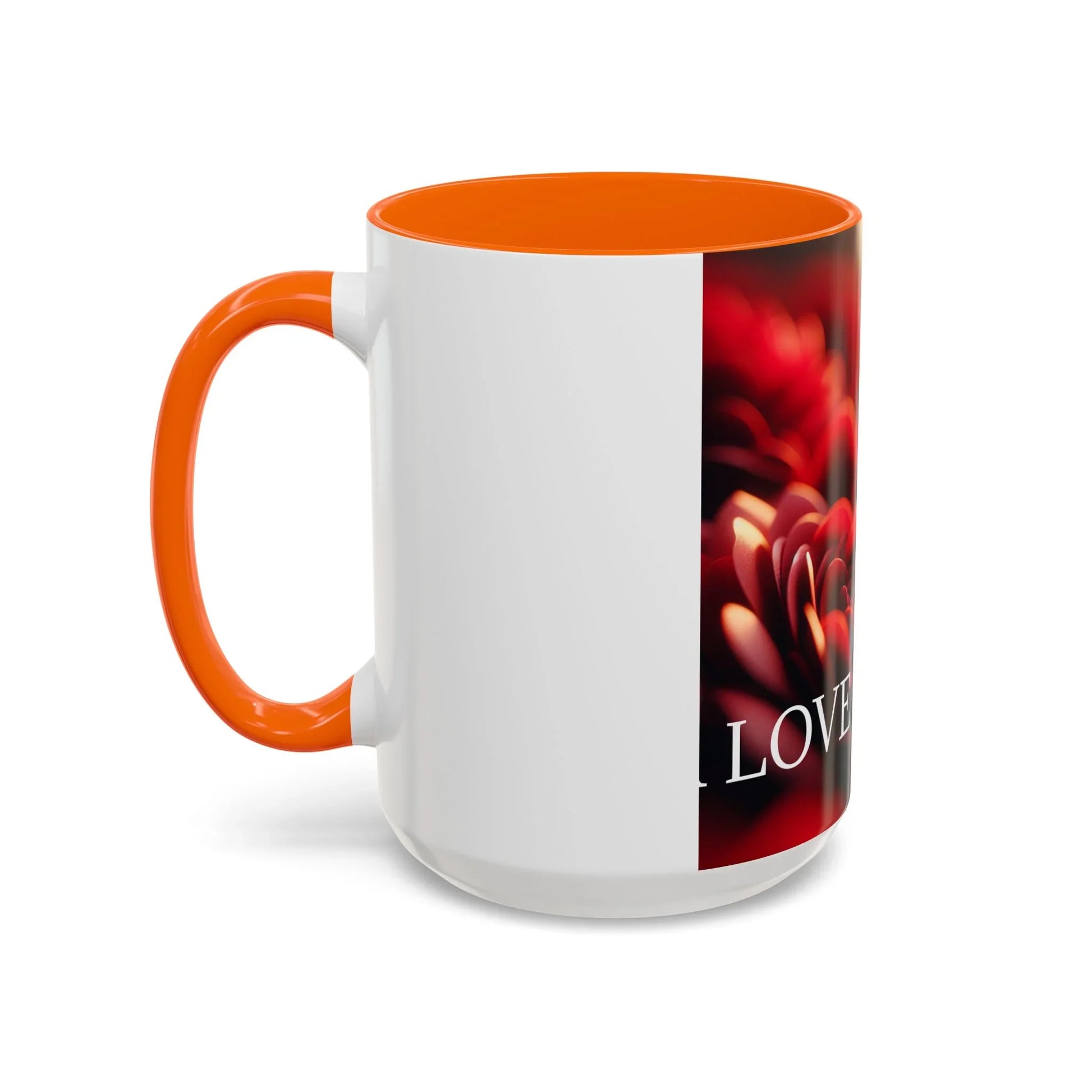 Mug - Rose Petal Timeless Love Accent Coffee Mug (11, 15oz) - Oceanfront Products