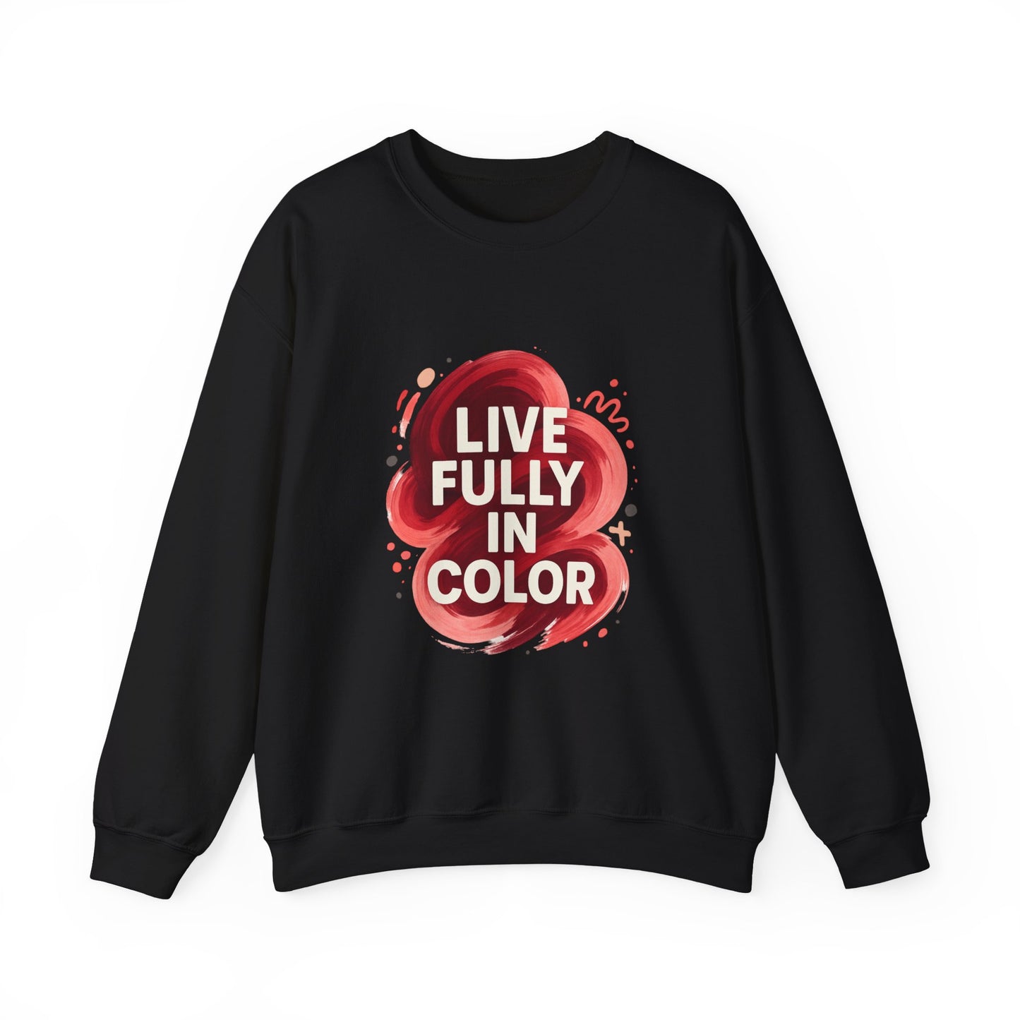 Crewneck Sweatshirt - Bold Color Palettes Cherry Coded - Oceanfront Products