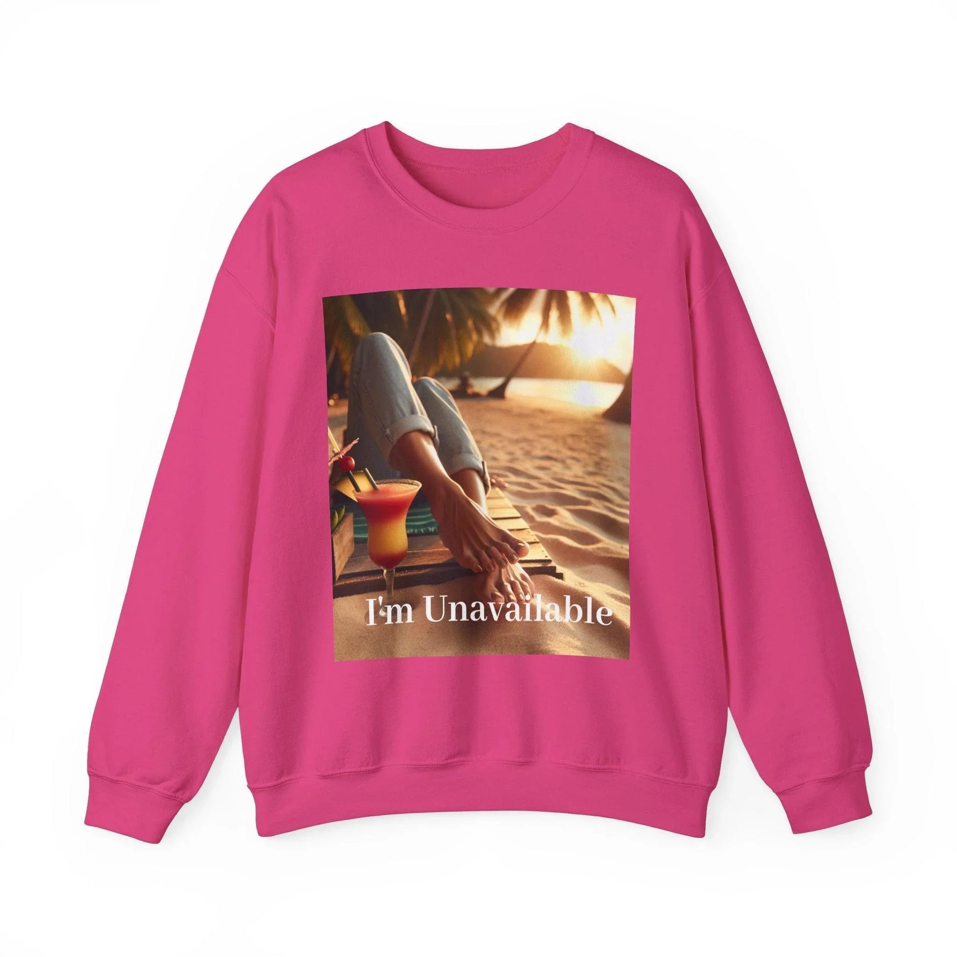 Sand Beach Woman Feet Crewneck Sweatshirt - Oceanfront Products