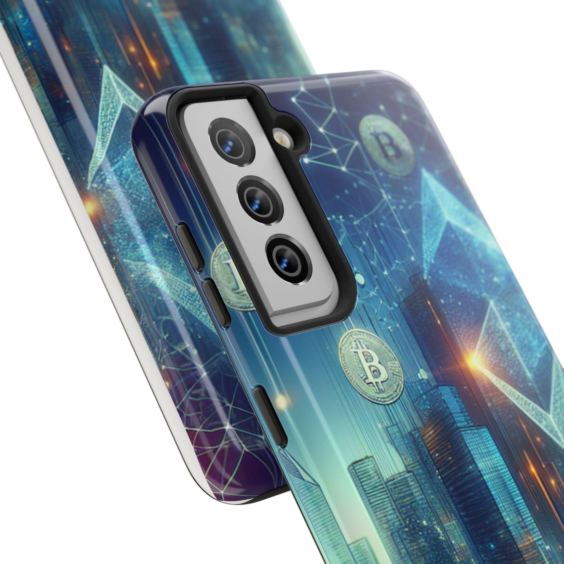 Phone Case - Cryptocurrency Enthusiasts Futuristic Design - Oceanfront Products