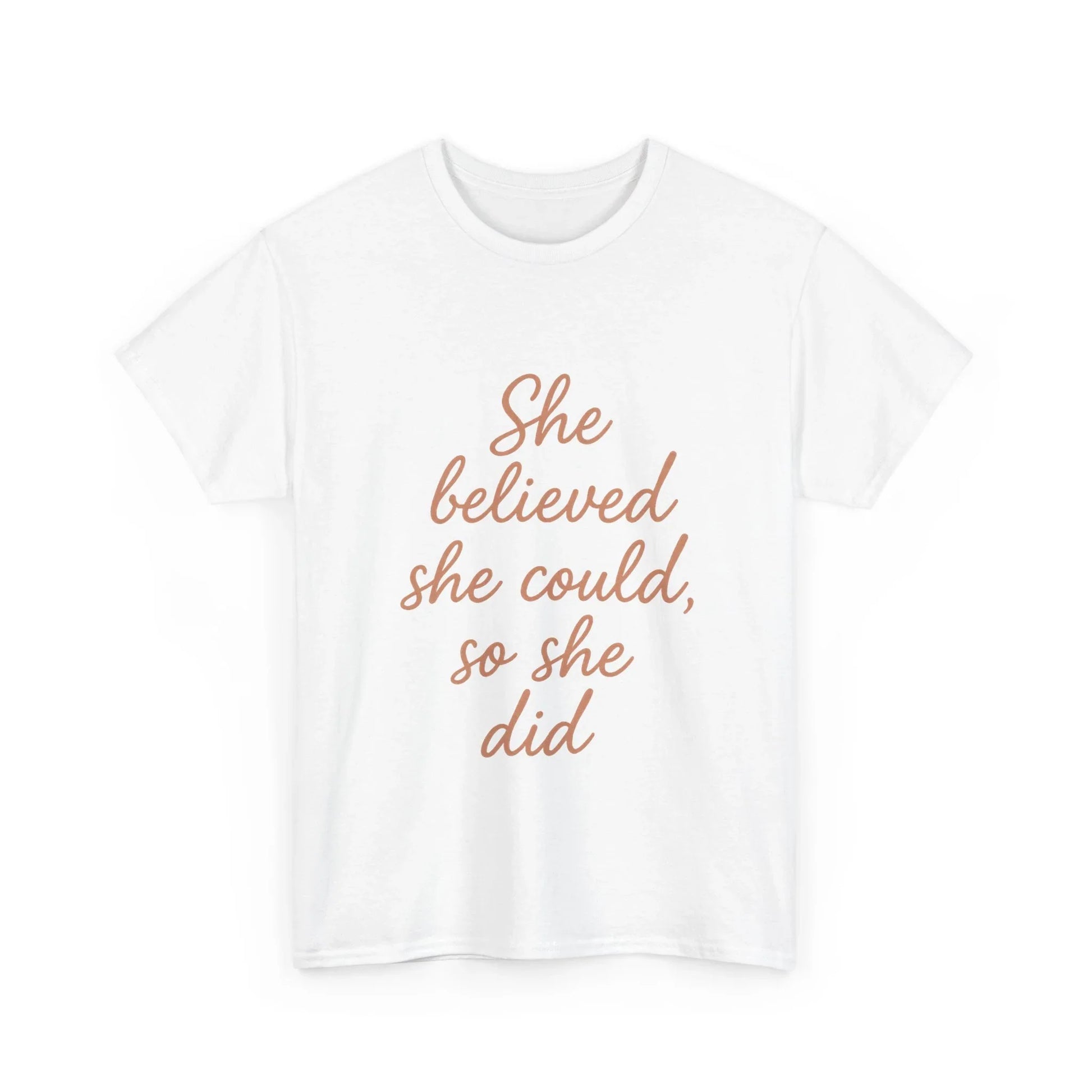 She Believed She Could, So She Did – Motivational Women’s Tee - Oceanfront Products