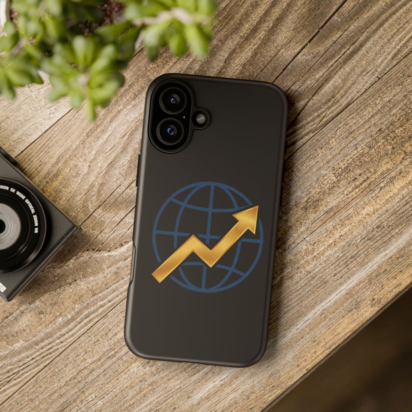 Phone Case — Global Growth Arrow Graphic (Investing & Business Motivational)