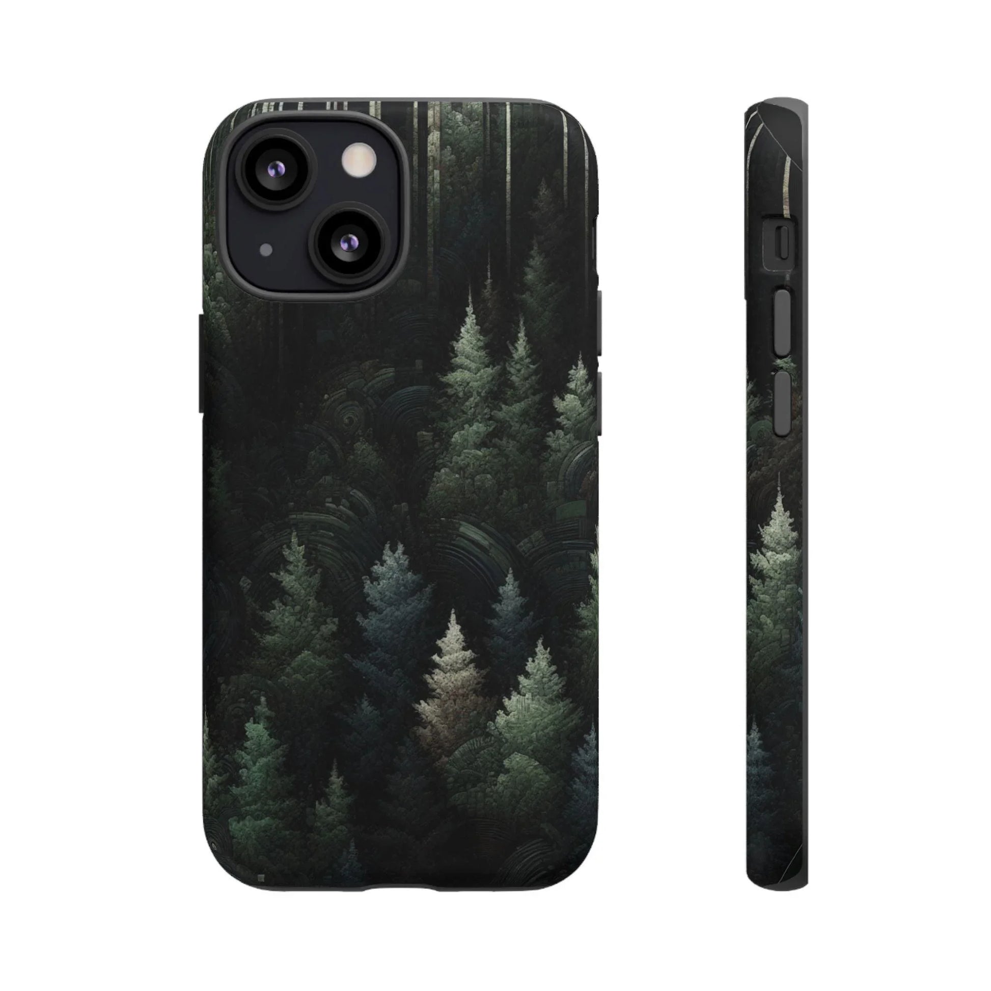 Phone Cases - Deep Dark Forest Nature Design - Oceanfront Products