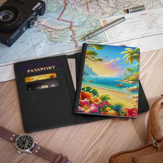 Passport Cover - Tropical Beach Passport Book - Oceanfront Products