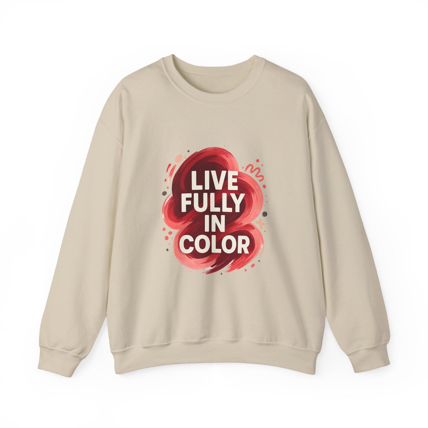 Crewneck Sweatshirt - Bold Color Palettes Cherry Coded - Oceanfront Products