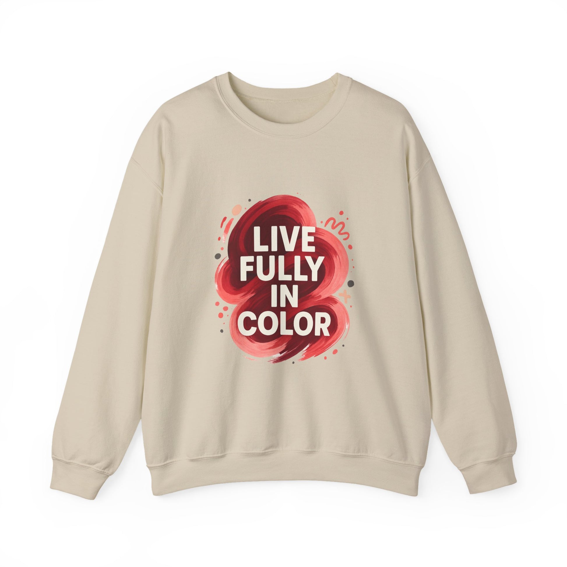 Crewneck Sweatshirt - Bold Color Palettes Cherry Coded - Oceanfront Products