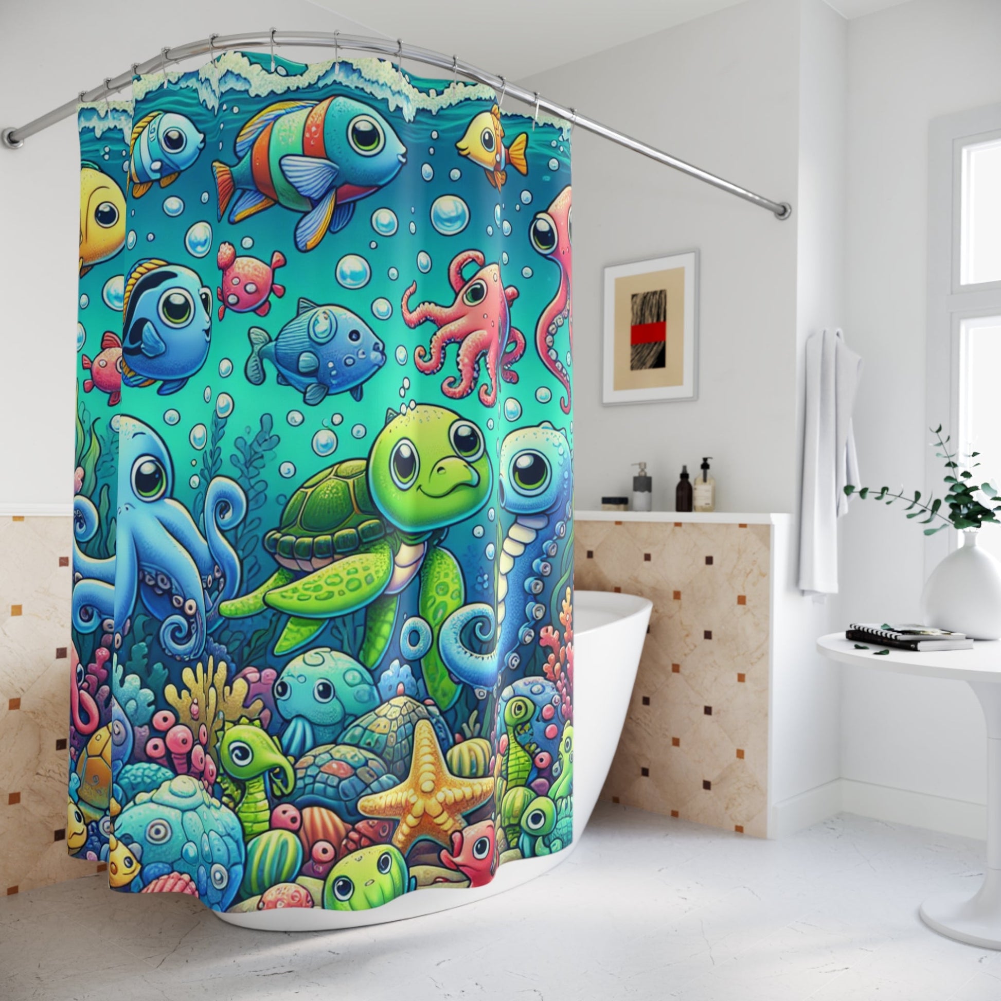 Ocean Adventure Shower Curtain Oceanfront Products