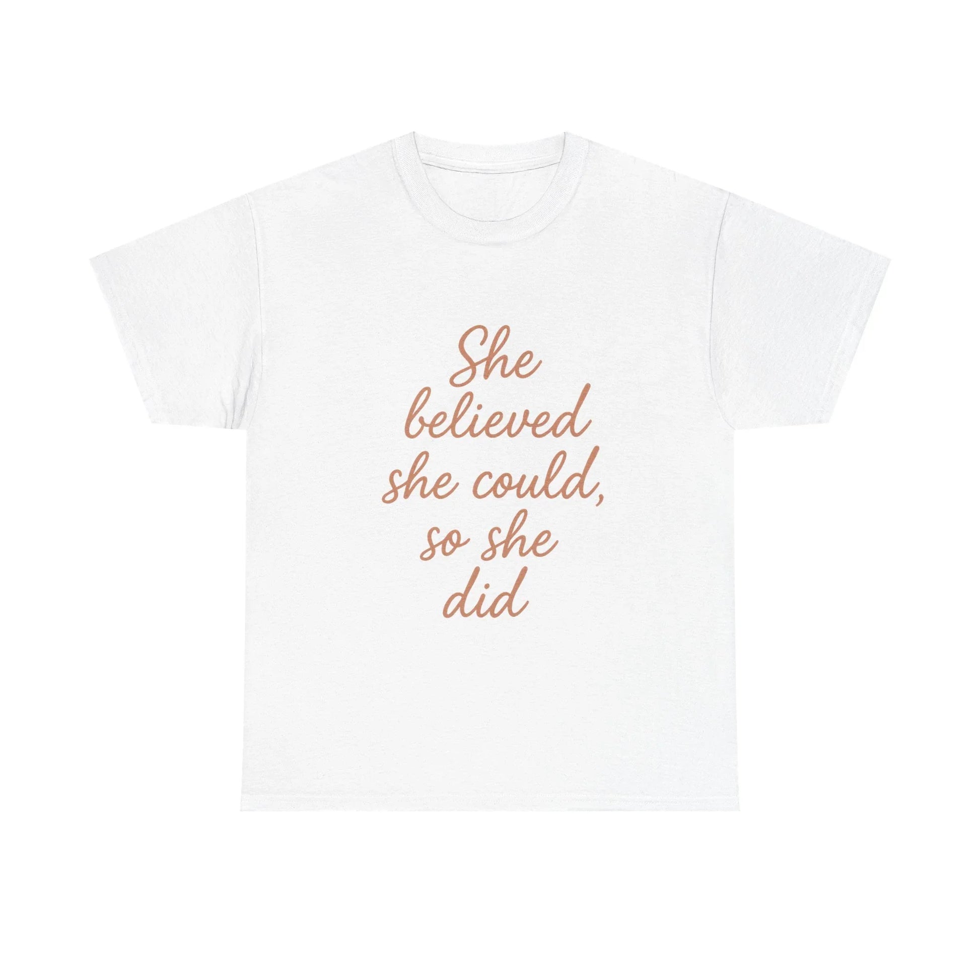 She Believed She Could, So She Did – Motivational Women’s Tee - Oceanfront Products