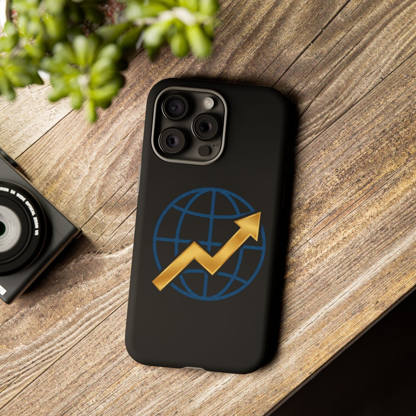 Phone Case — Global Growth Arrow Graphic (Investing & Business Motivational)