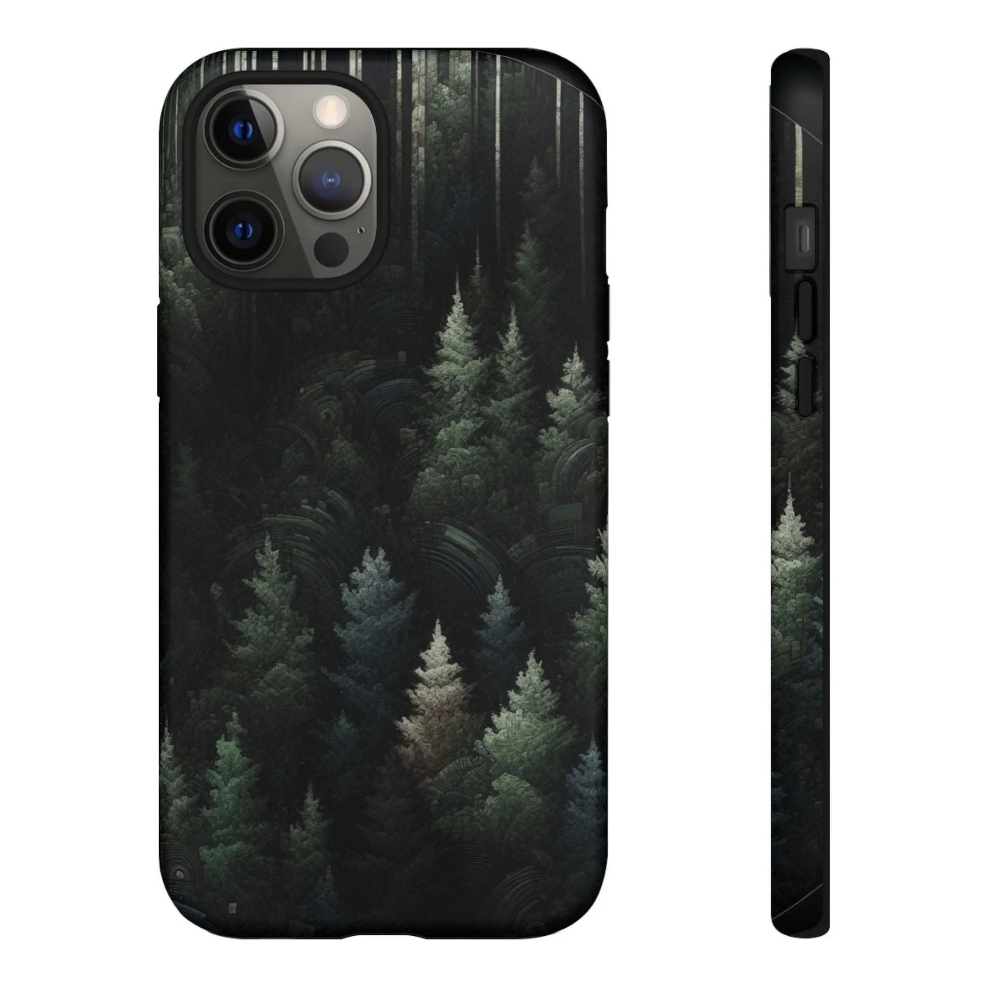 Phone Cases - Deep Dark Forest Nature Design - Oceanfront Products