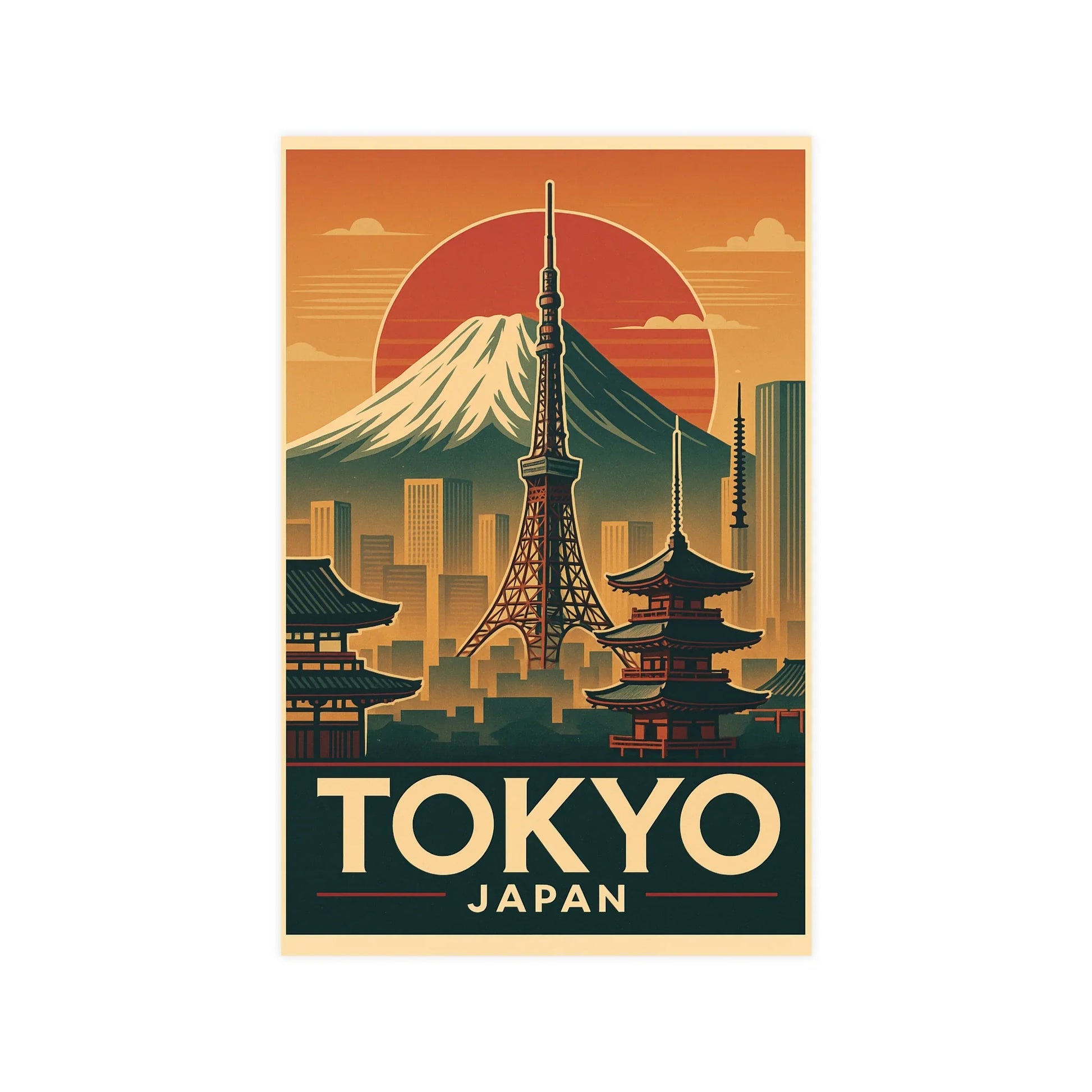 Poster Print Tokyo Art Print - Oceanfront Products