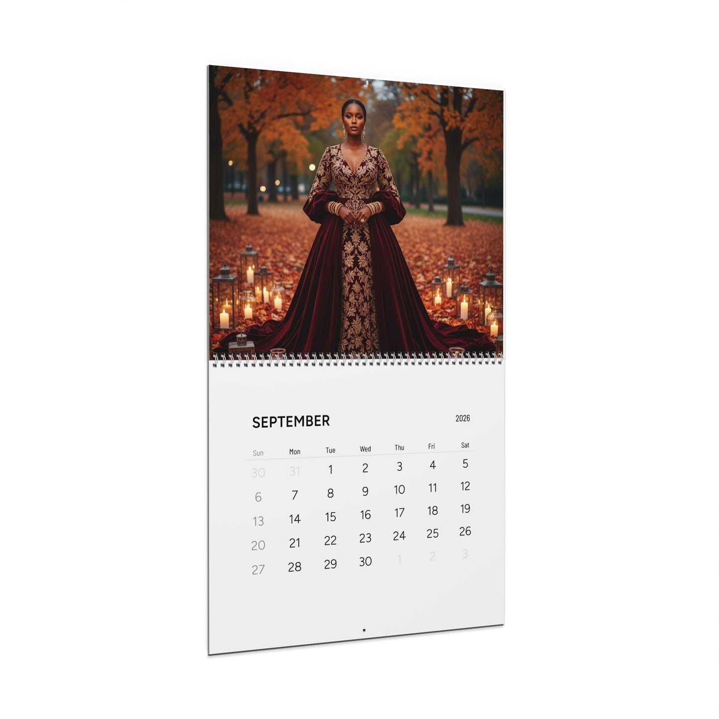 2026 Glam Calendar — A Year of Black Beauty, Luxury & Style | Limited Edition Fashion Art Calendar Oceanfront Products