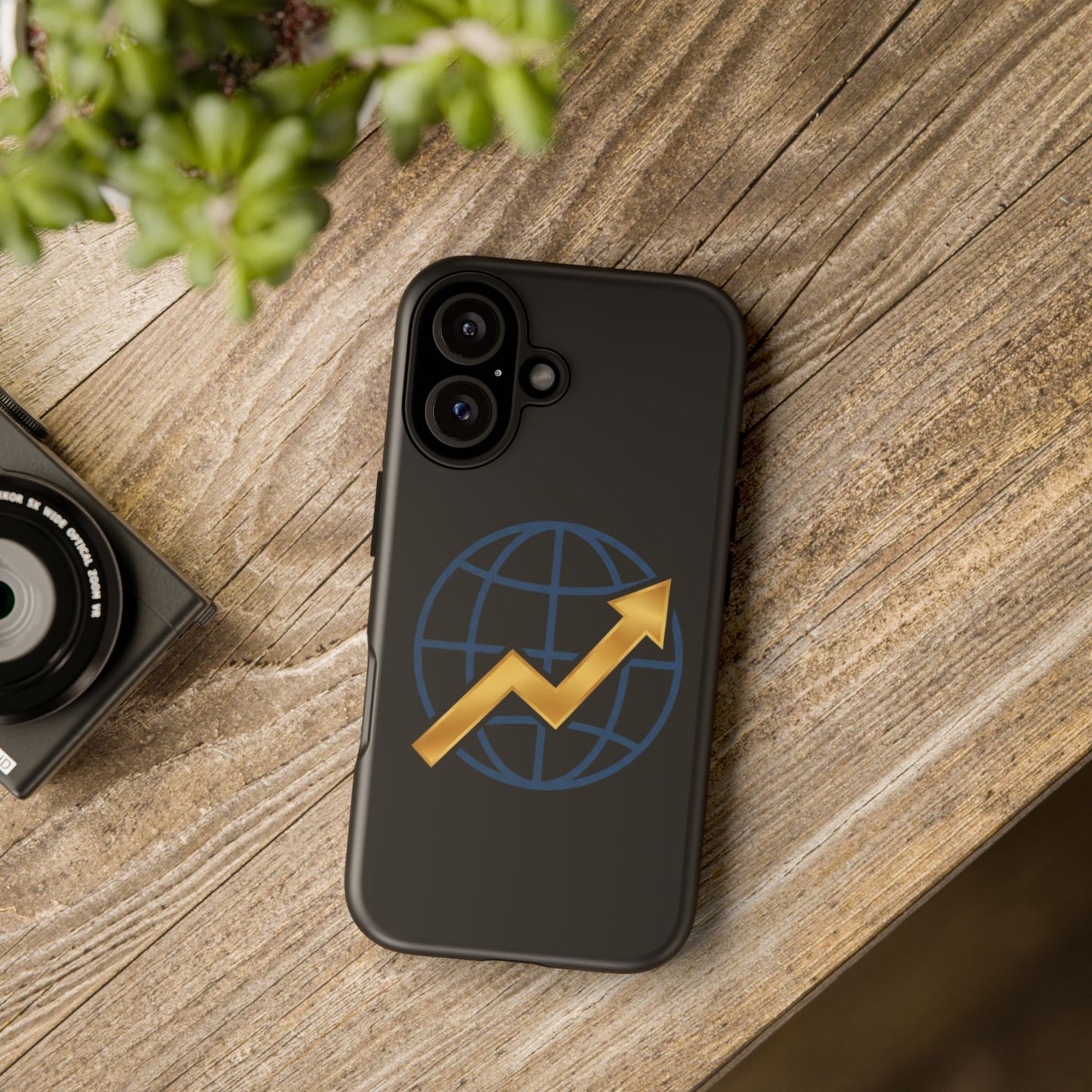 Phone Case — Global Growth Arrow Graphic (Investing & Business Motivational)