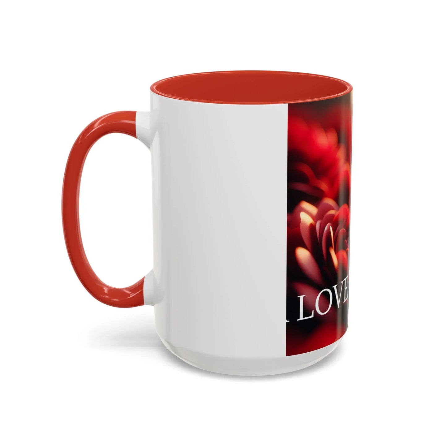Mug - Rose Petal Timeless Love Accent Coffee Mug (11, 15oz) - Oceanfront Products