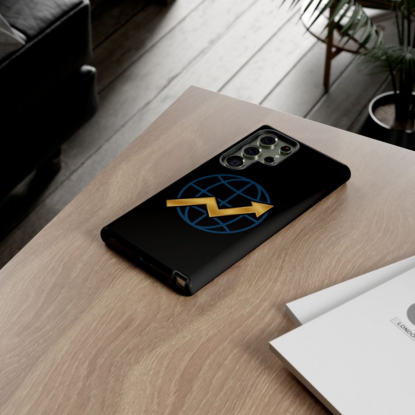 Phone Case — Global Growth Arrow Graphic (Investing & Business Motivational)