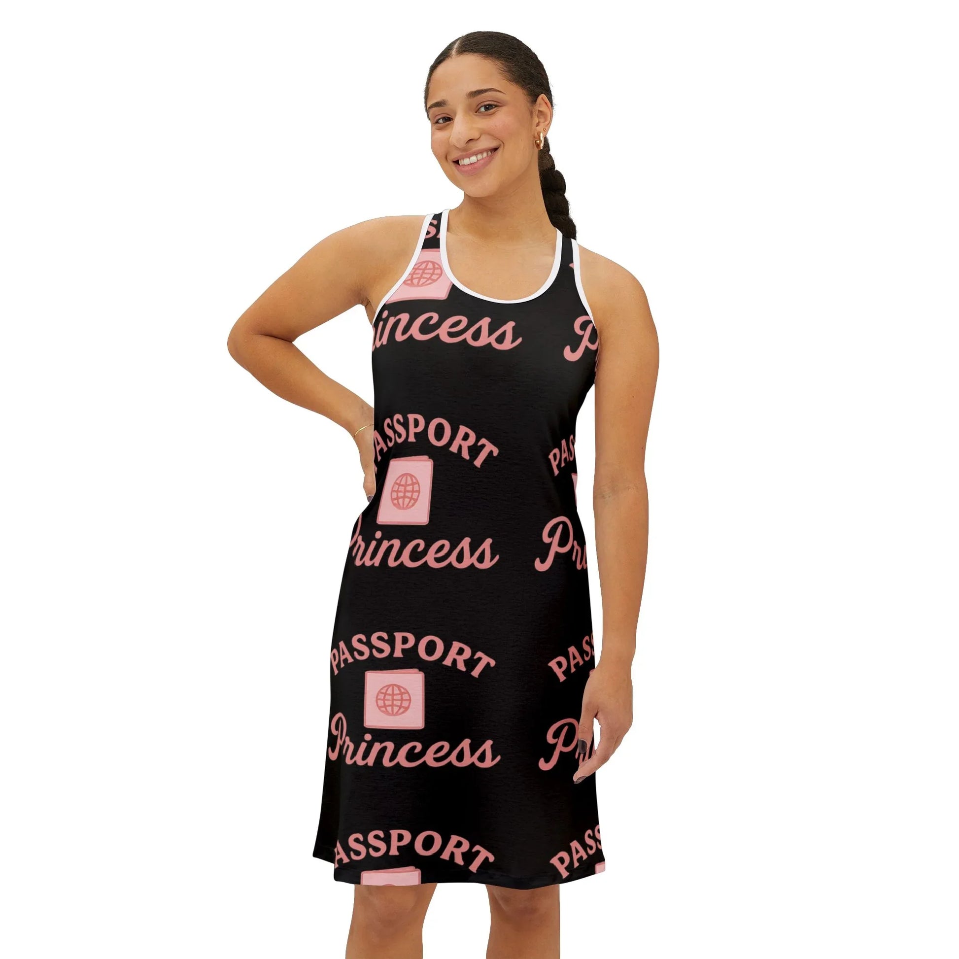 Passport Princess Racerback Dress | Travel Outfit, Vacation Dress, Summer Style, Resort Wear, Gift for Her - Oceanfront Products
