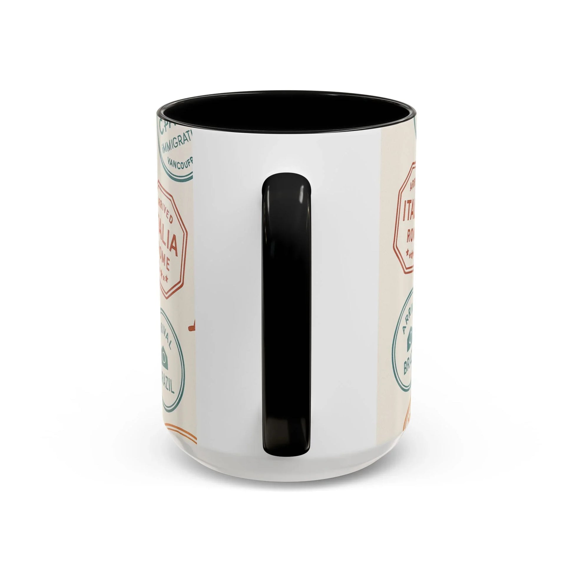 Pack Light, Live Big – Wanderlust Mug with Passport Stamp Collection - Oceanfront Products