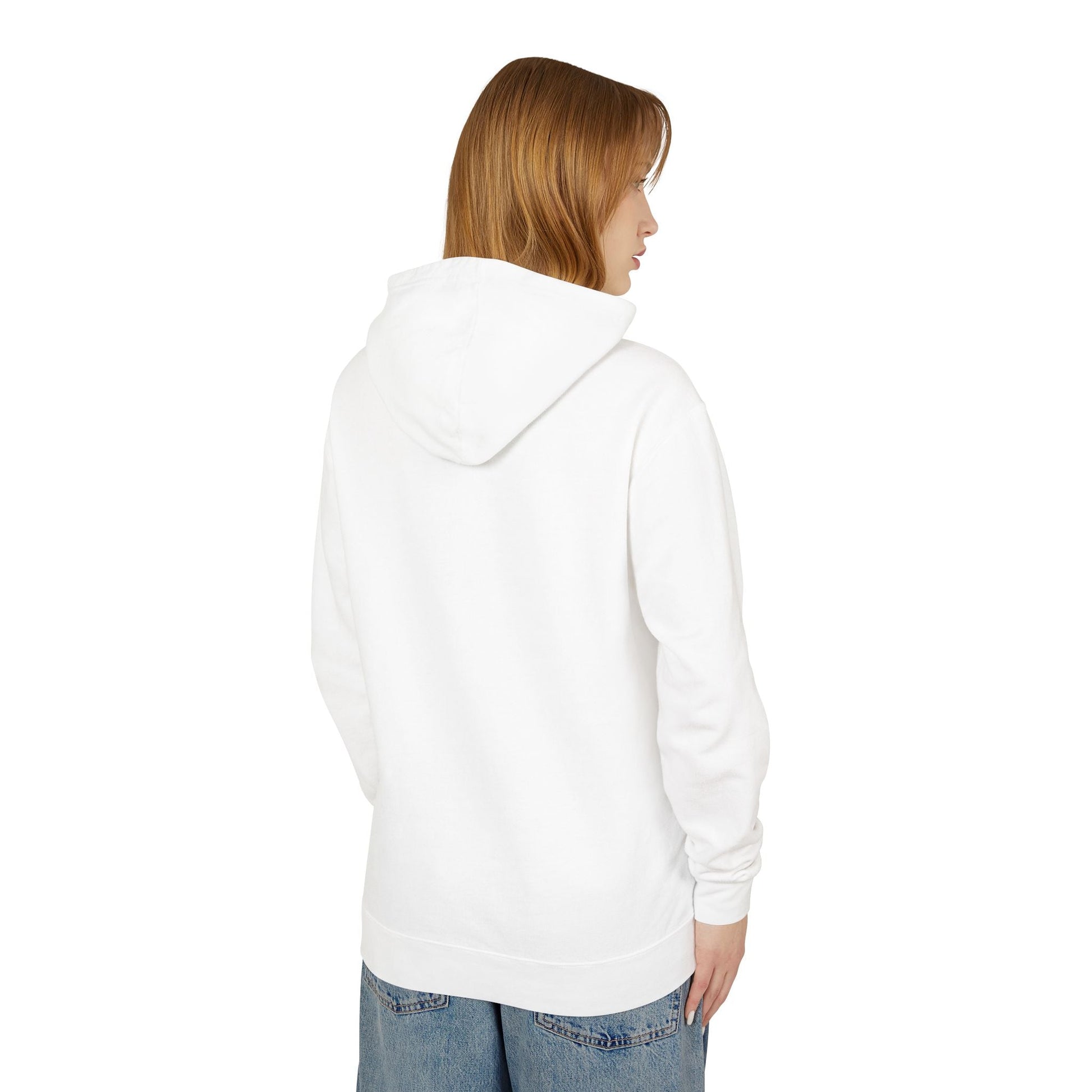 Decentralized Mindset Hoodie — Ocean Wave Split Face Graphic Hooded Sweatshirt Printify