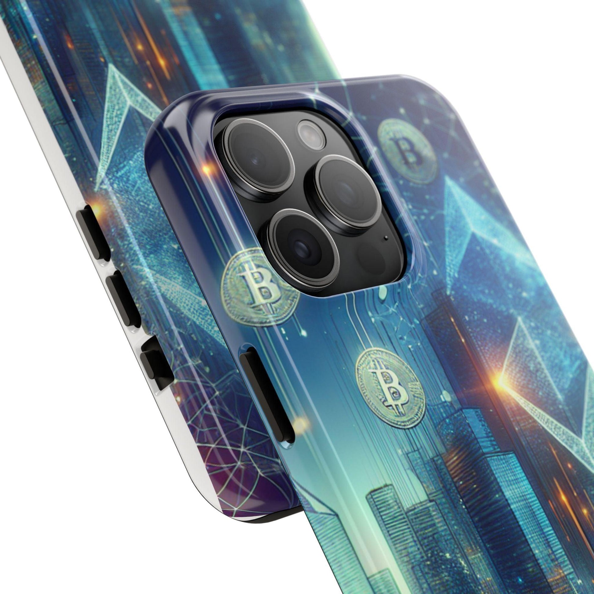 Phone Case - Cryptocurrency Enthusiasts Futuristic Design - Oceanfront Products