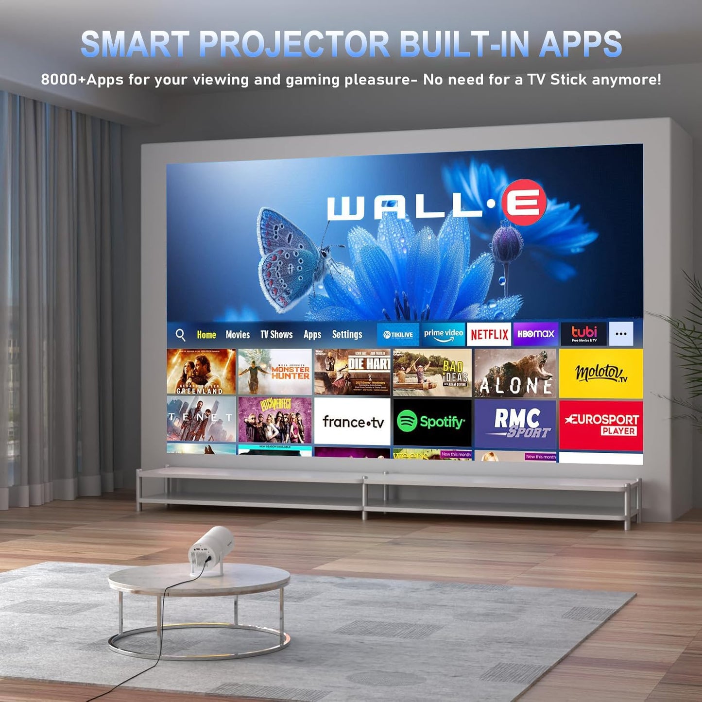 Oceanfront Mini Cinema Projector™ – Full HD 1080p Portable Projector, Travel-Ready Movie Night System Oceanfront Products