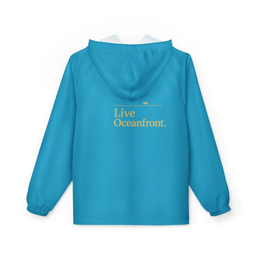 Oceanfront “Horizon” Windbreaker – Lightweight Travel Jacket | Women’s Coastal Luxe Edition Printify