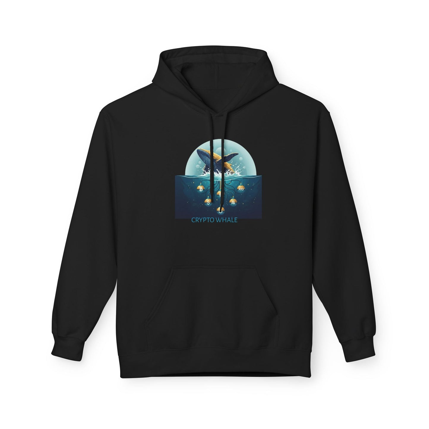 Hooded Sweatshirt - Crypto Whale 'Depths of Decentralization' Printify