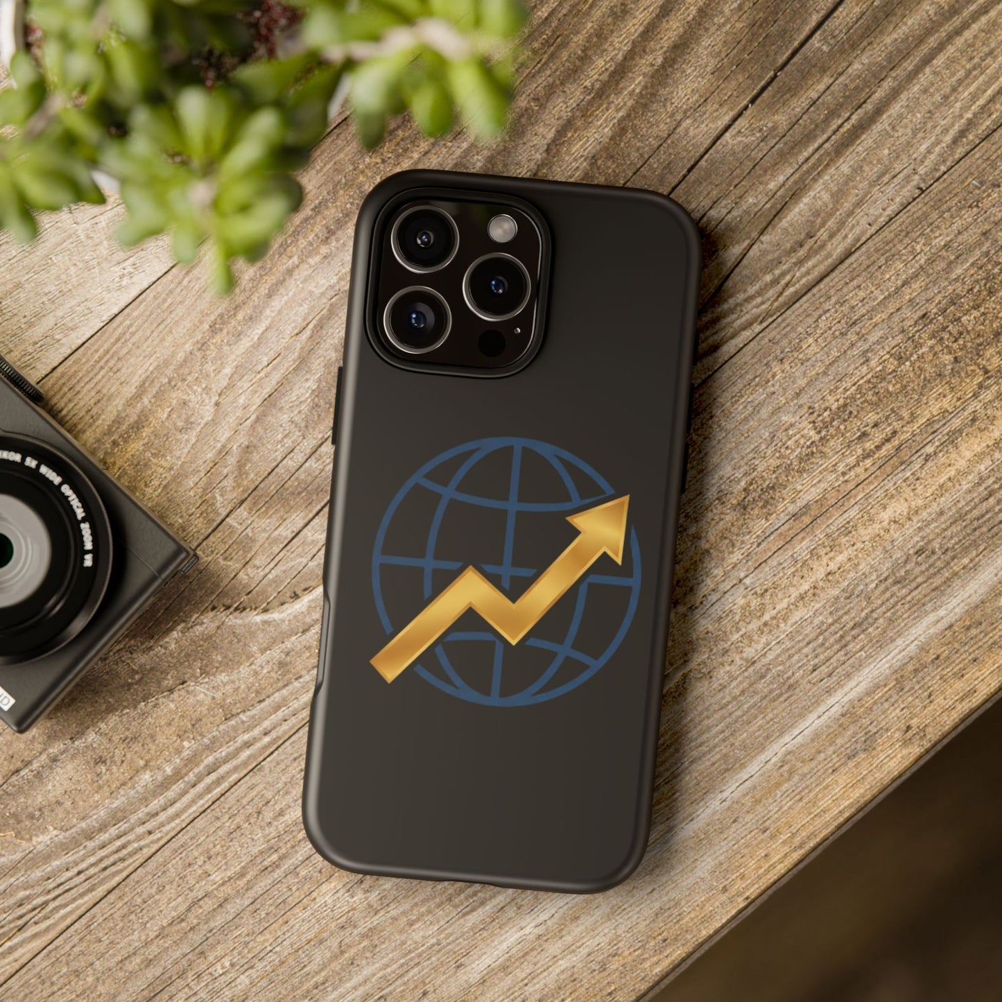 Phone Case — Global Growth Arrow Graphic (Investing & Business Motivational)