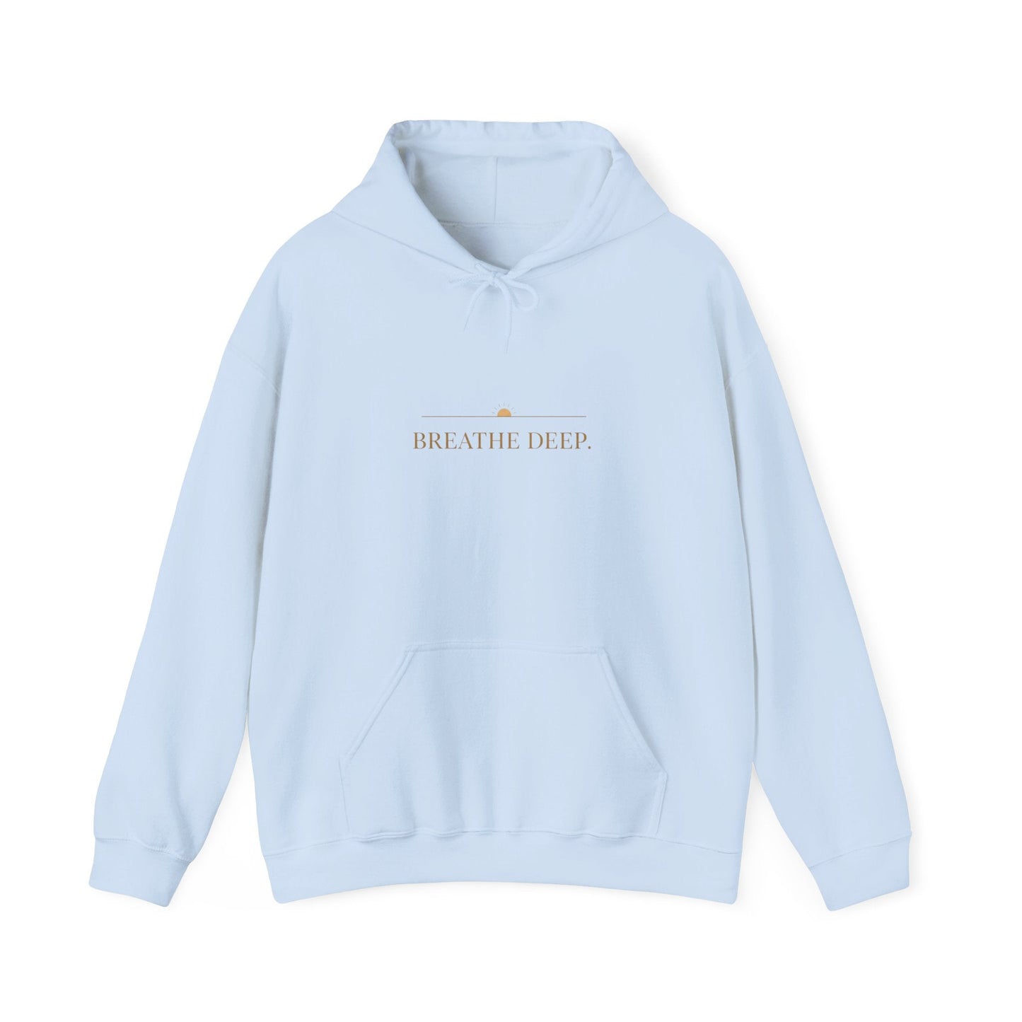 Oceanfront “Breathe Deep” Hoodie | Oversized Luxury Comfortwear | Coastal Minimalist Streetwear Printify