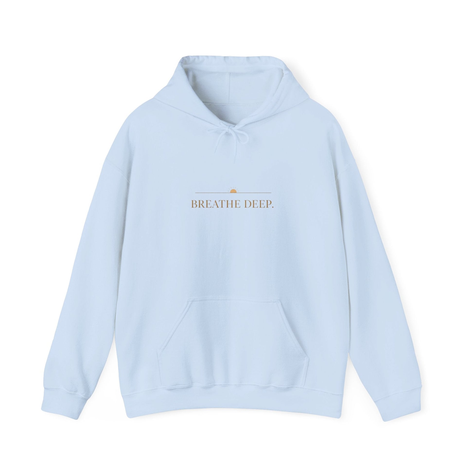 Oceanfront “Breathe Deep” Hoodie | Oversized Luxury Comfortwear | Coastal Minimalist Streetwear Printify