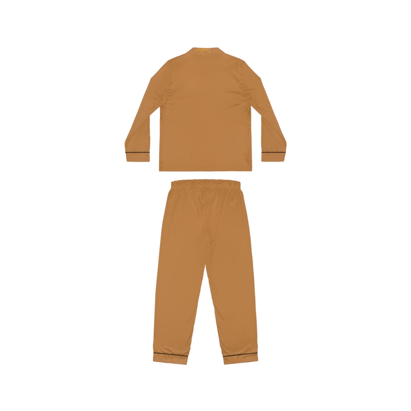 Golden Hour Soft Life Satin Pajama Set – Champagne Edition | Oceanfront Products Printify