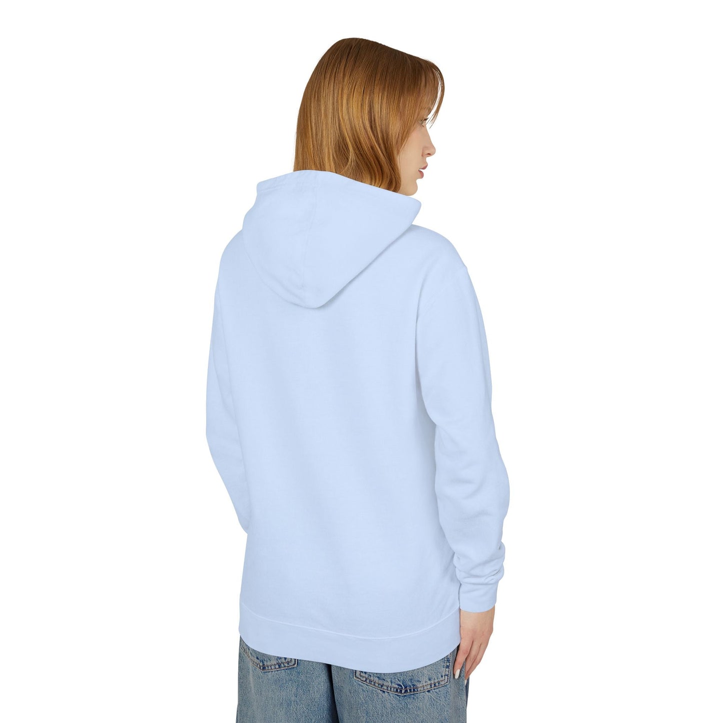 Decentralized Mindset Hoodie — Ocean Wave Split Face Graphic Hooded Sweatshirt Printify