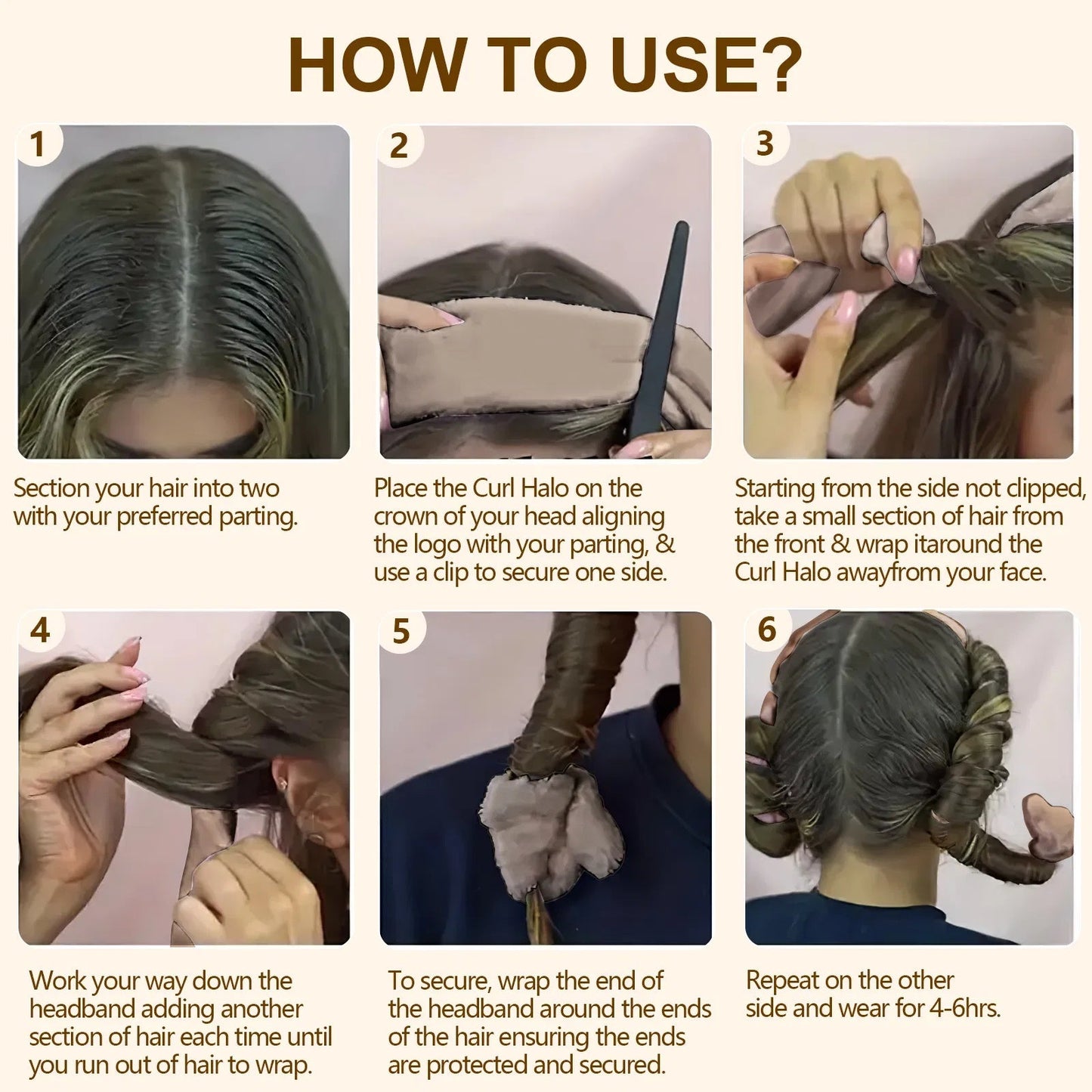 Satin Heatless Curler for Soft Waves, Overnight Curls for All Hair ... Oceanfront Products