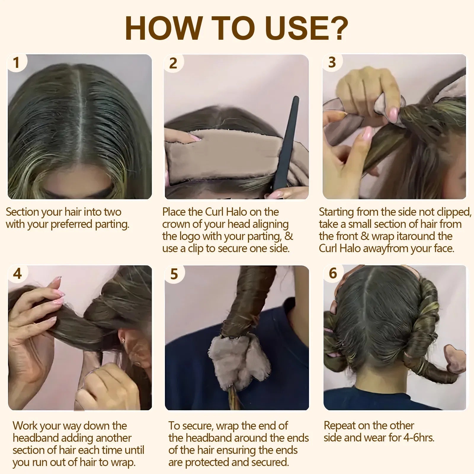Satin Heatless Curler for Soft Waves, Overnight Curls for All Hair ... Oceanfront Products