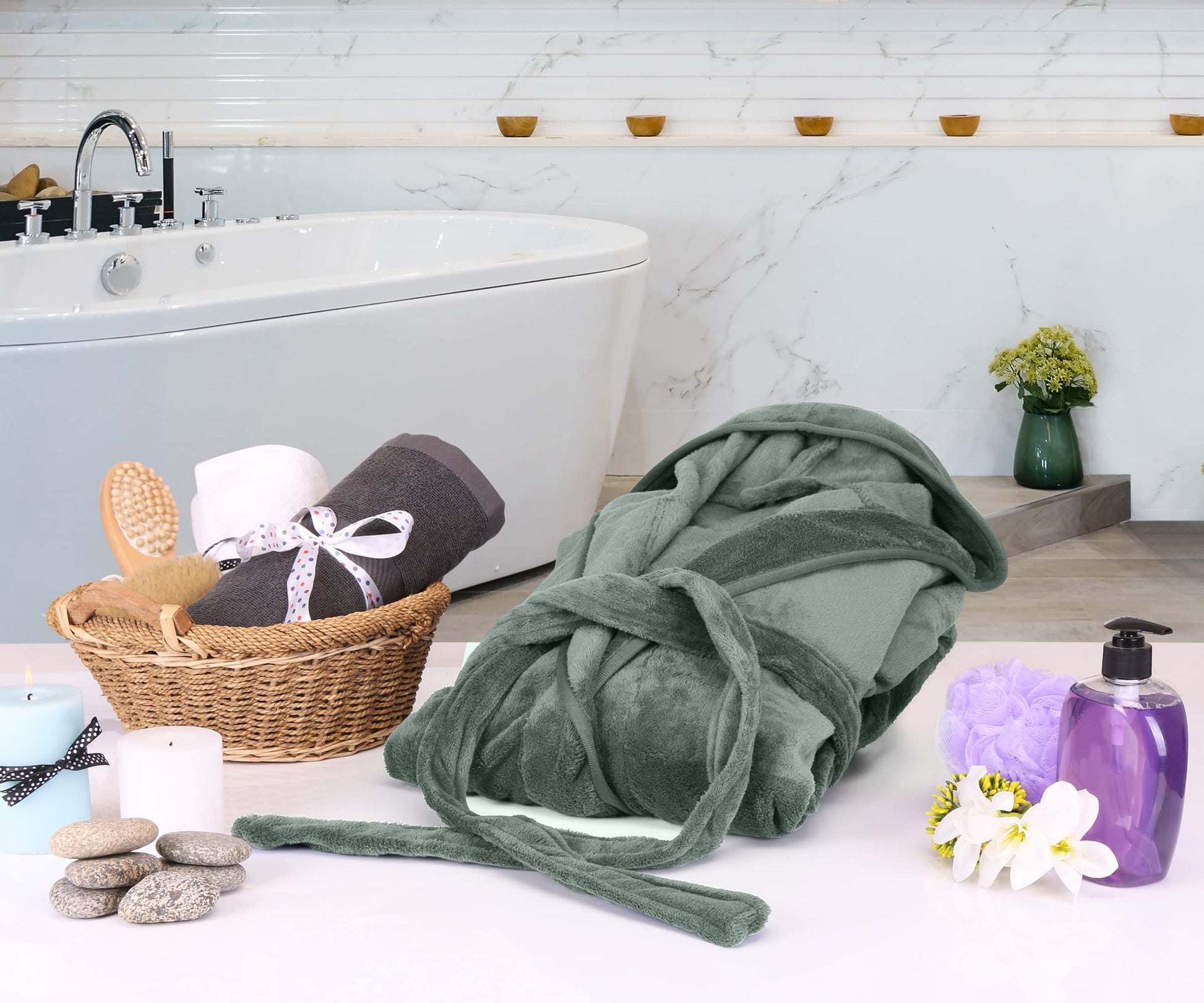 Oceanfront Luxe Spa Robe™ — Soft Plush Comfort, Luxury Feel, Premium Loungewear Oceanfront Products