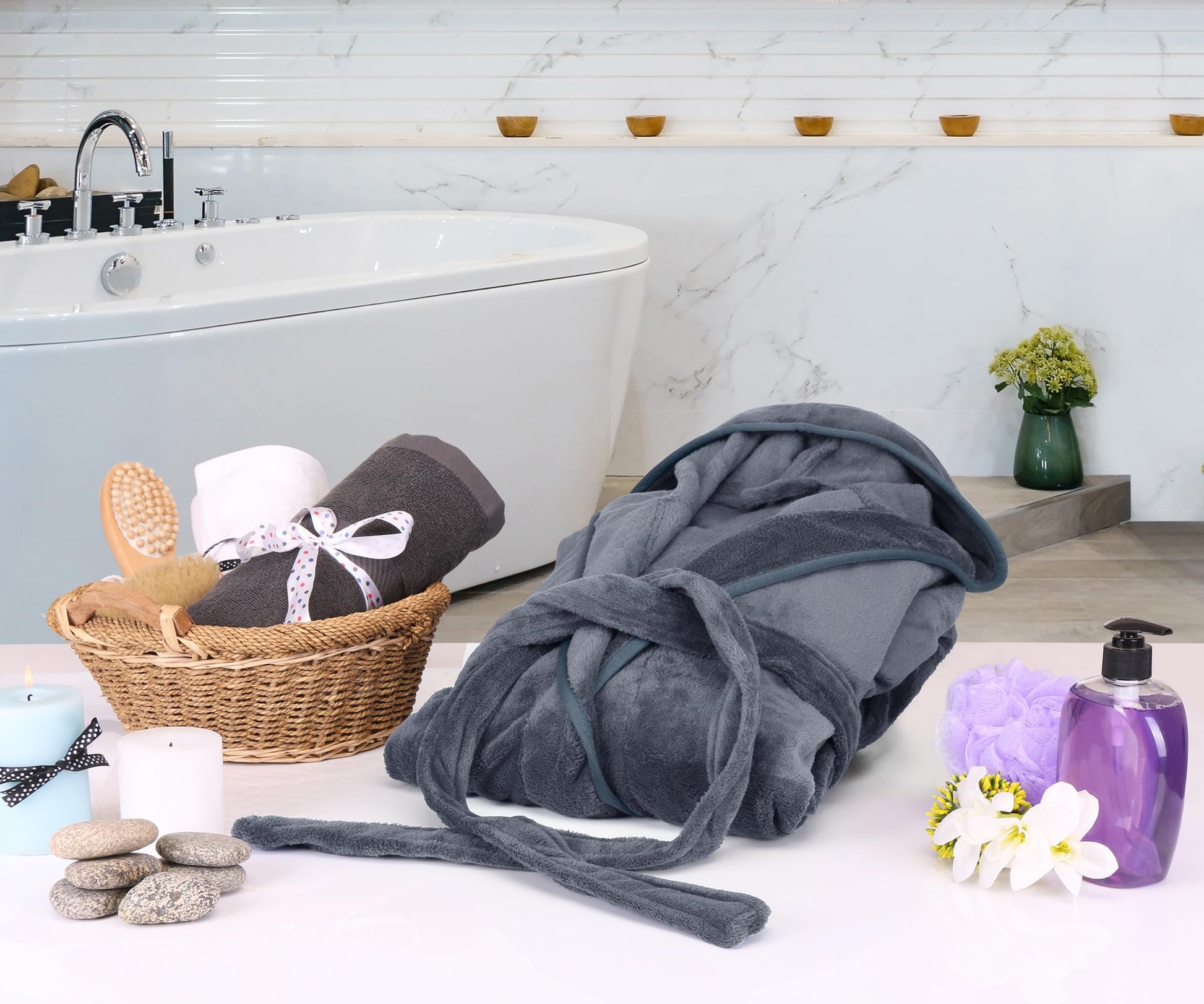 Oceanfront Luxe Spa Robe™ — Soft Plush Comfort, Luxury Feel, Premium Loungewear Oceanfront Products
