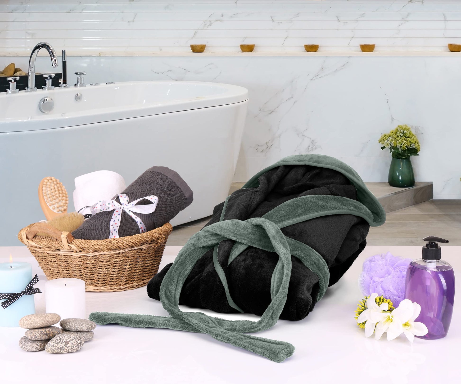 Oceanfront Luxe Spa Robe™ — Soft Plush Comfort, Luxury Feel, Premium Loungewear Oceanfront Products