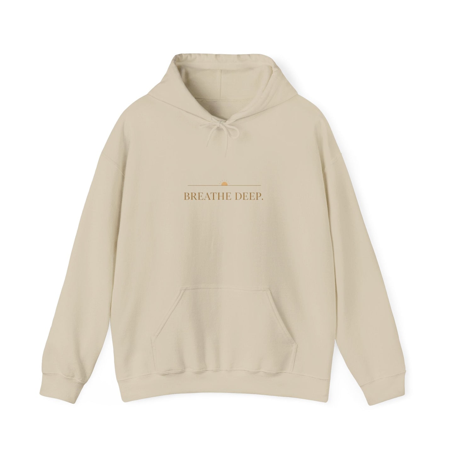Oceanfront “Breathe Deep” Hoodie | Oversized Luxury Comfortwear | Coastal Minimalist Streetwear Printify