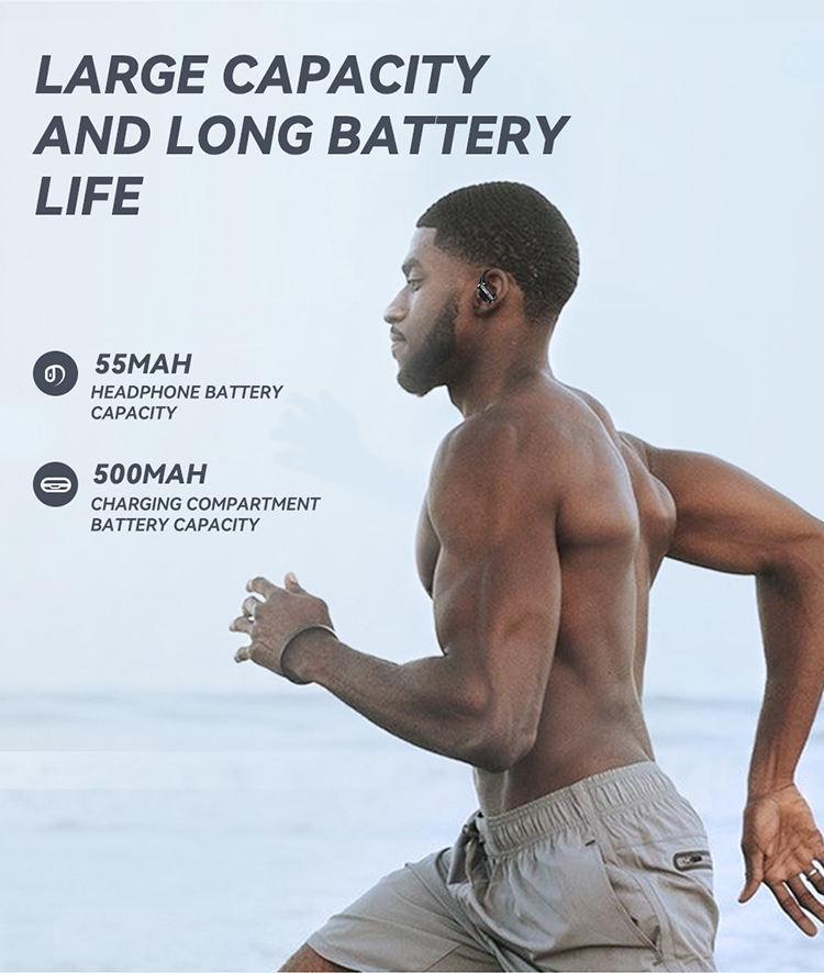 XT80 over the ear wireless Bluetooth earphones with ultra long battery life sports noise reduction TWS Bluetooth earphones - Oceanfront Products