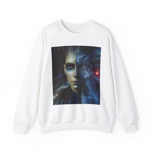 Robot Woman AI Girl Sweatshirt - Oceanfront Products