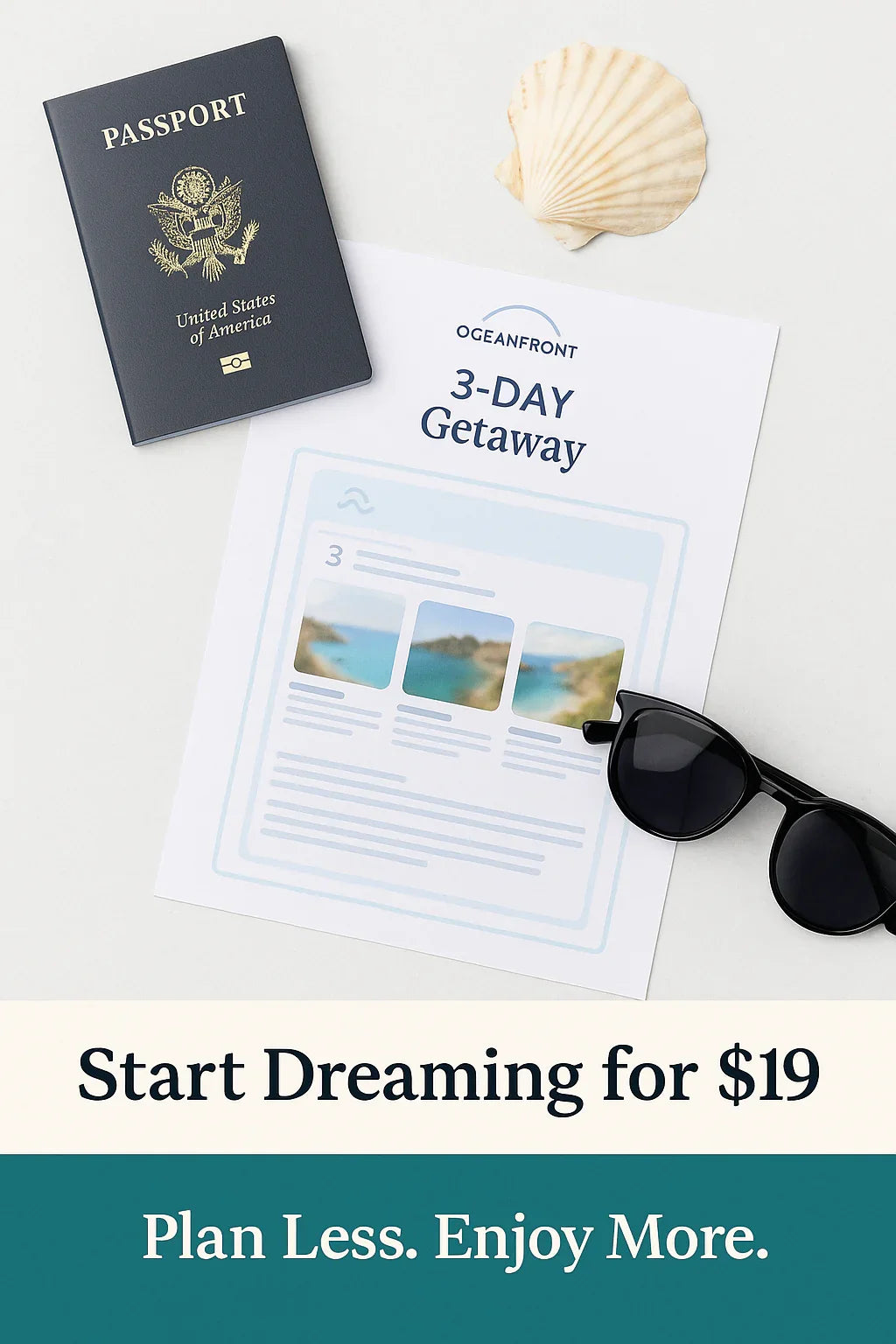 DreamPlan™ Preview Pass (3-Day Sample Itinerary) - Oceanfront Products