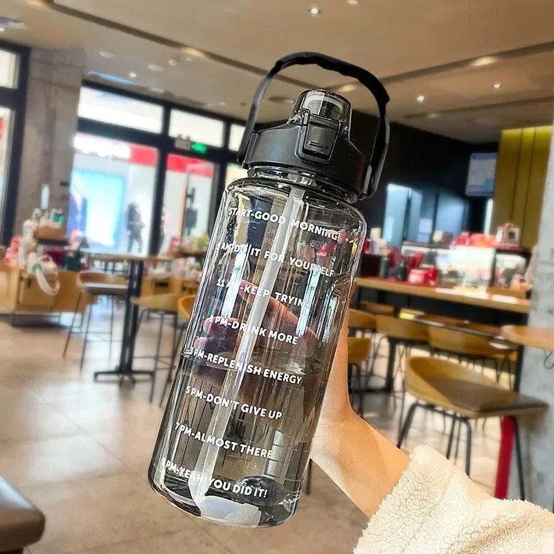 Stay Hydrated with Large Portable Travel Bottles Featuring Motivational Marks - Oceanfront Products