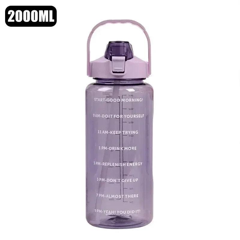 Stay Hydrated with Large Portable Travel Bottles Featuring Motivational Marks - Oceanfront Products