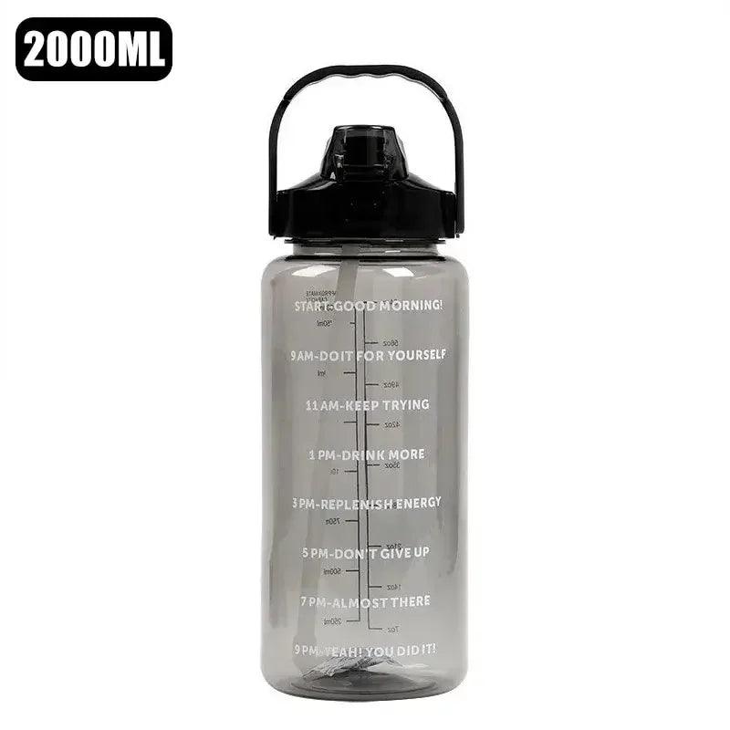 Stay Hydrated with Large Portable Travel Bottles Featuring Motivational Marks - Oceanfront Products