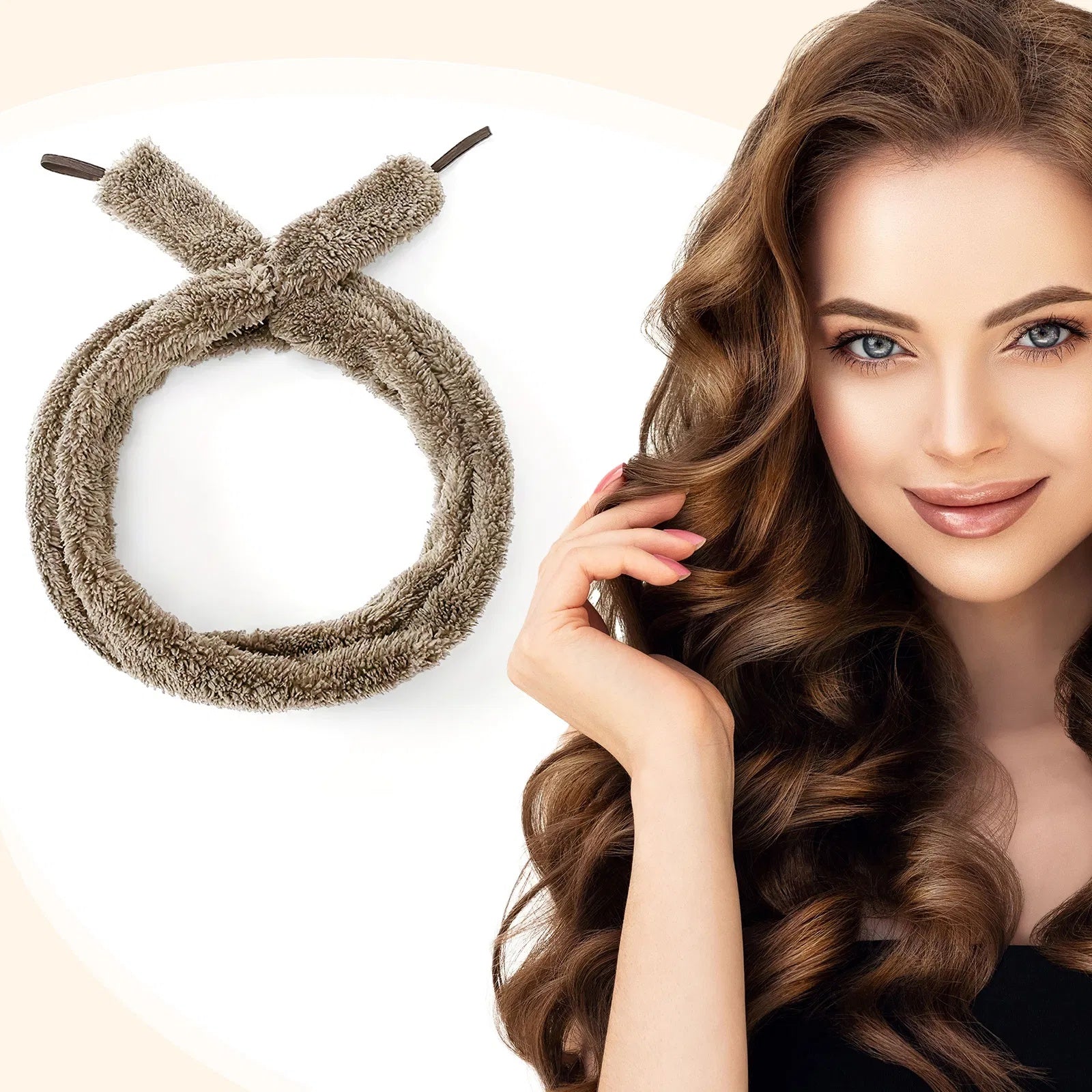 Satin Heatless Curler for Soft Waves, Overnight Curls for All Hair ... Oceanfront Products
