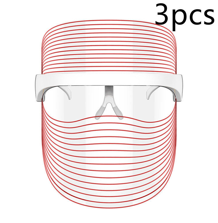 7 Color LED Mask Red Light Therapy Skin Rejuvenation Massager Beauty Home Skin Face Whitening Anti Aging SPA Device Oceanfront Products
