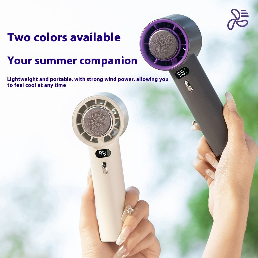 Oceanfront™ TurboCool Mini Handheld Fan — 3-Speed Rechargeable Breeze - Oceanfront Products