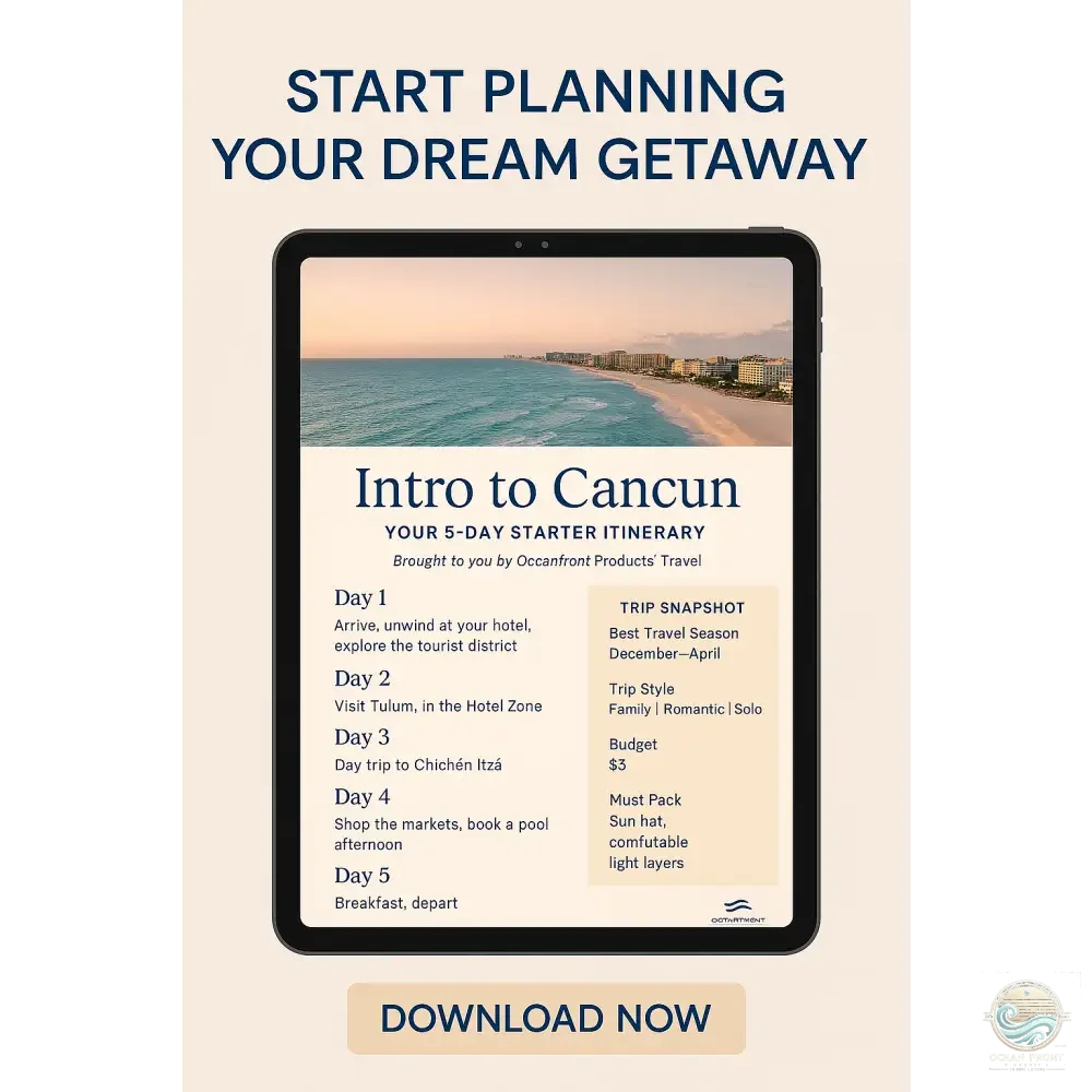 Explore Cancun with this Ultimate Starter Itinerary for Effortless Travel - Oceanfront Products