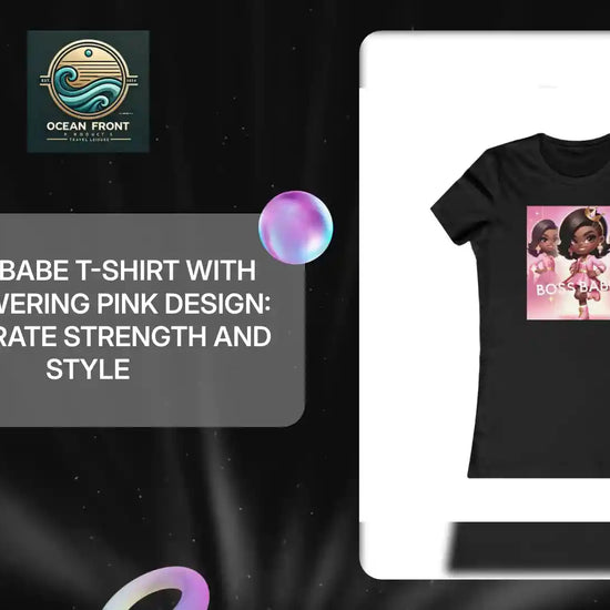Boss Babe T-Shirt with Empowering Pink Design: Celebrate Strength and Style by@Outfy