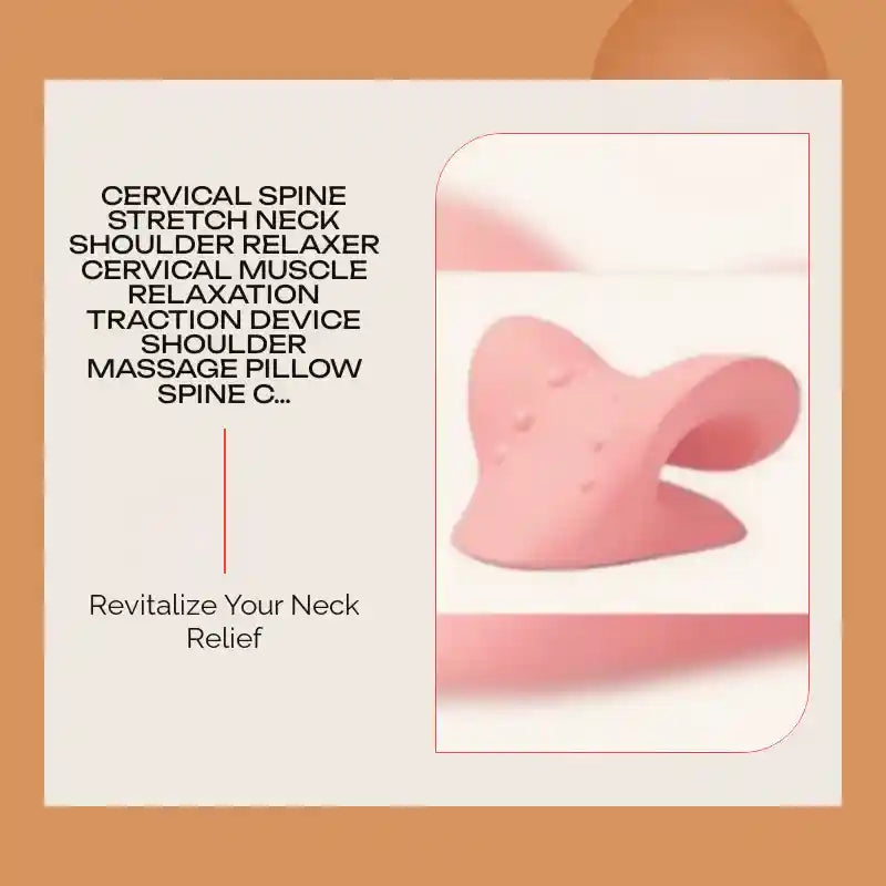 Cervical Spine Stretch Neck shoulder Relaxer Cervical Muscle Relaxation Traction Device shoulder Massage Pillow spine Correction by@Outfy